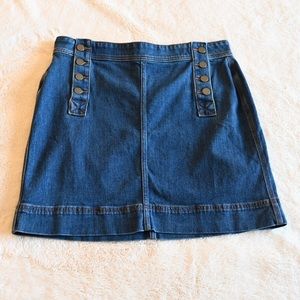 Loft sailor denim skirt, 8P